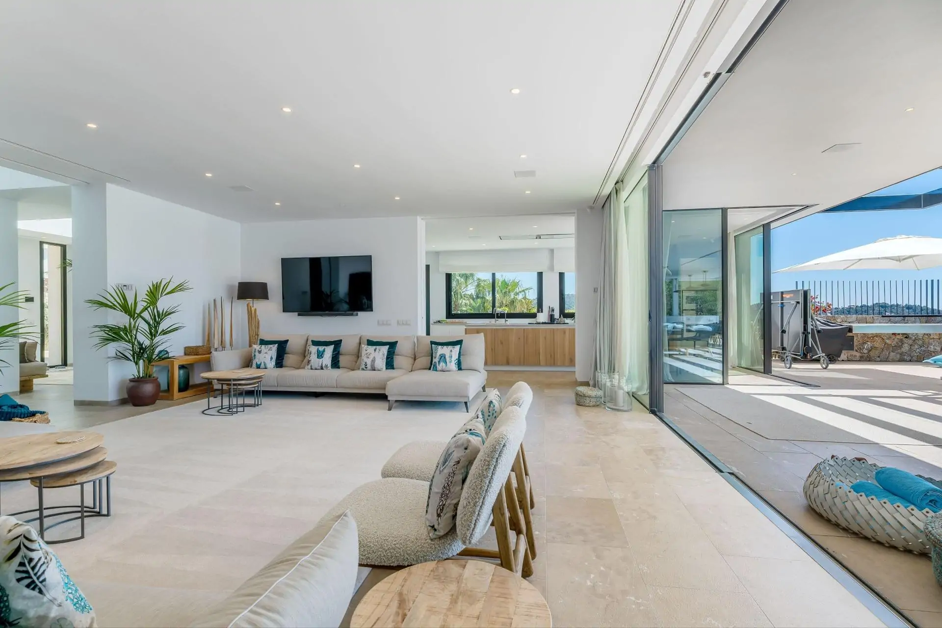 Villa de lujo con espectaculares vistas al mar en Puerto de Andratx, con casa de invitados