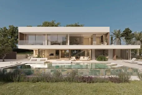 Exclusiva villa de obra nueva, minimalista y elegante en Sa Coma de Bunyola.