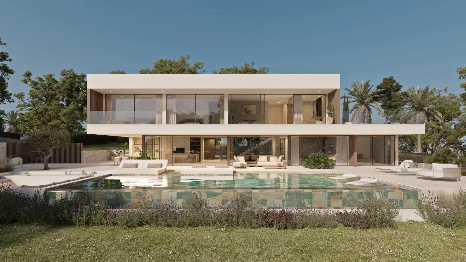 Exclusiva villa de obra nueva, minimalista y elegante en Sa Coma de Bunyola.