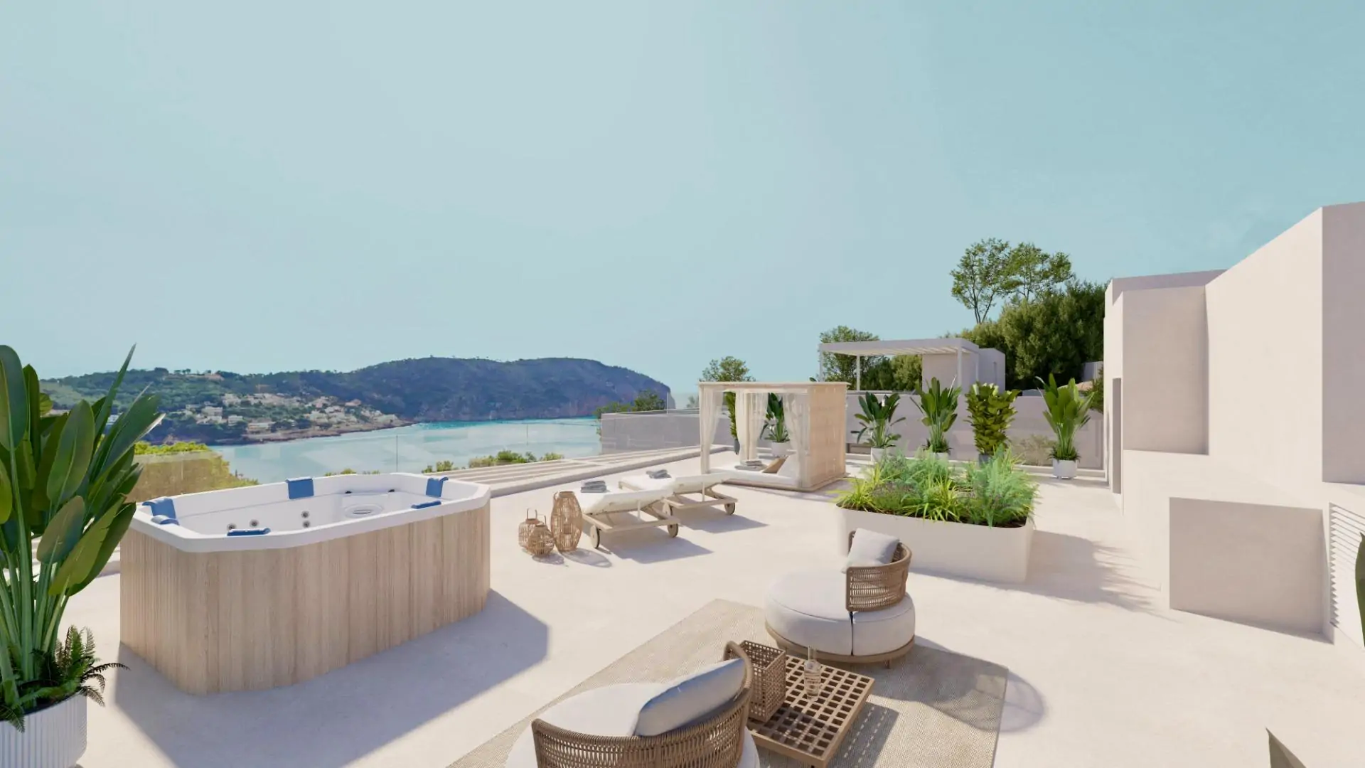 Exclusiva villa de lujo con vistas al mar en Camp de Mar.