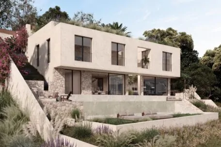 Estupenda villa con vistas al mar de nueva construcci&oacute;n en Costa den Blanes.