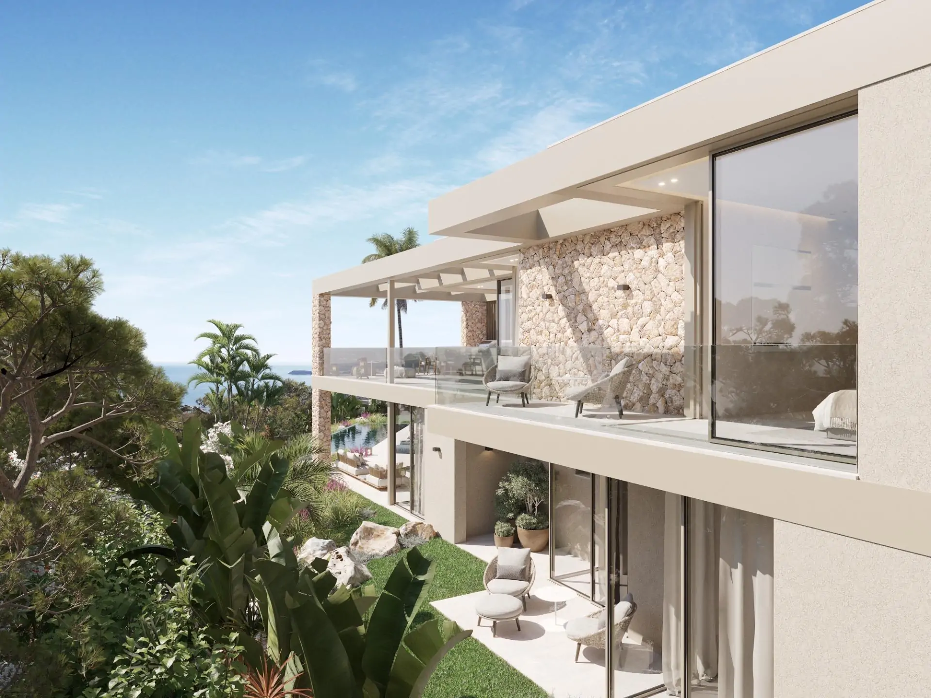 Magnifica villa de nueva construcci&oacute;n en Costa den Blanes con fant&aacute;sticas vistas  al mar.