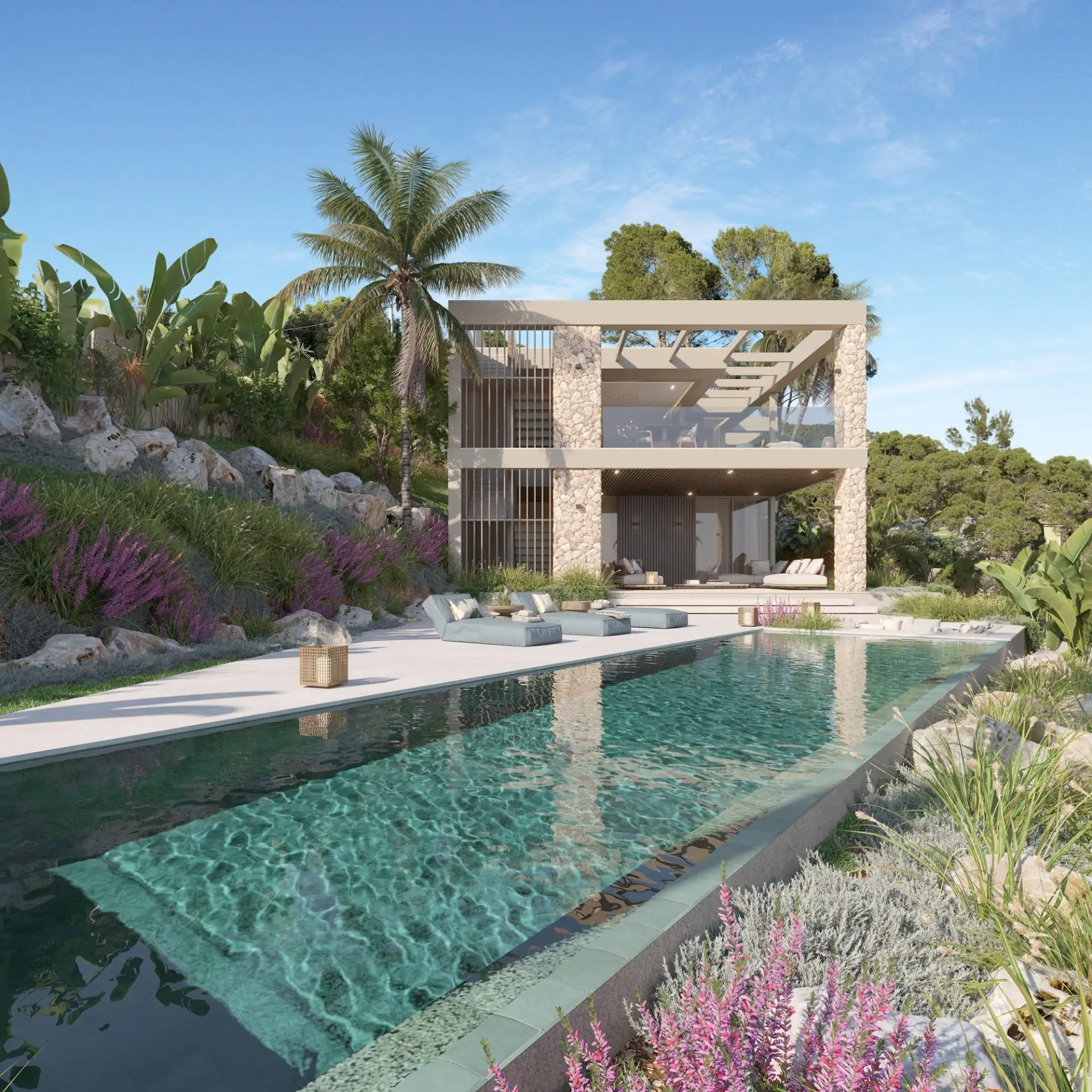 Magnifica villa de nueva construcci&oacute;n en Costa den Blanes con fant&aacute;sticas vistas  al mar.