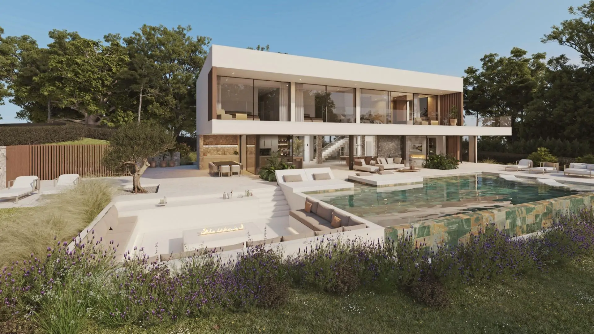Exclusiva villa de obra nueva, minimalista y elegante en Sa Coma de Bunyola.