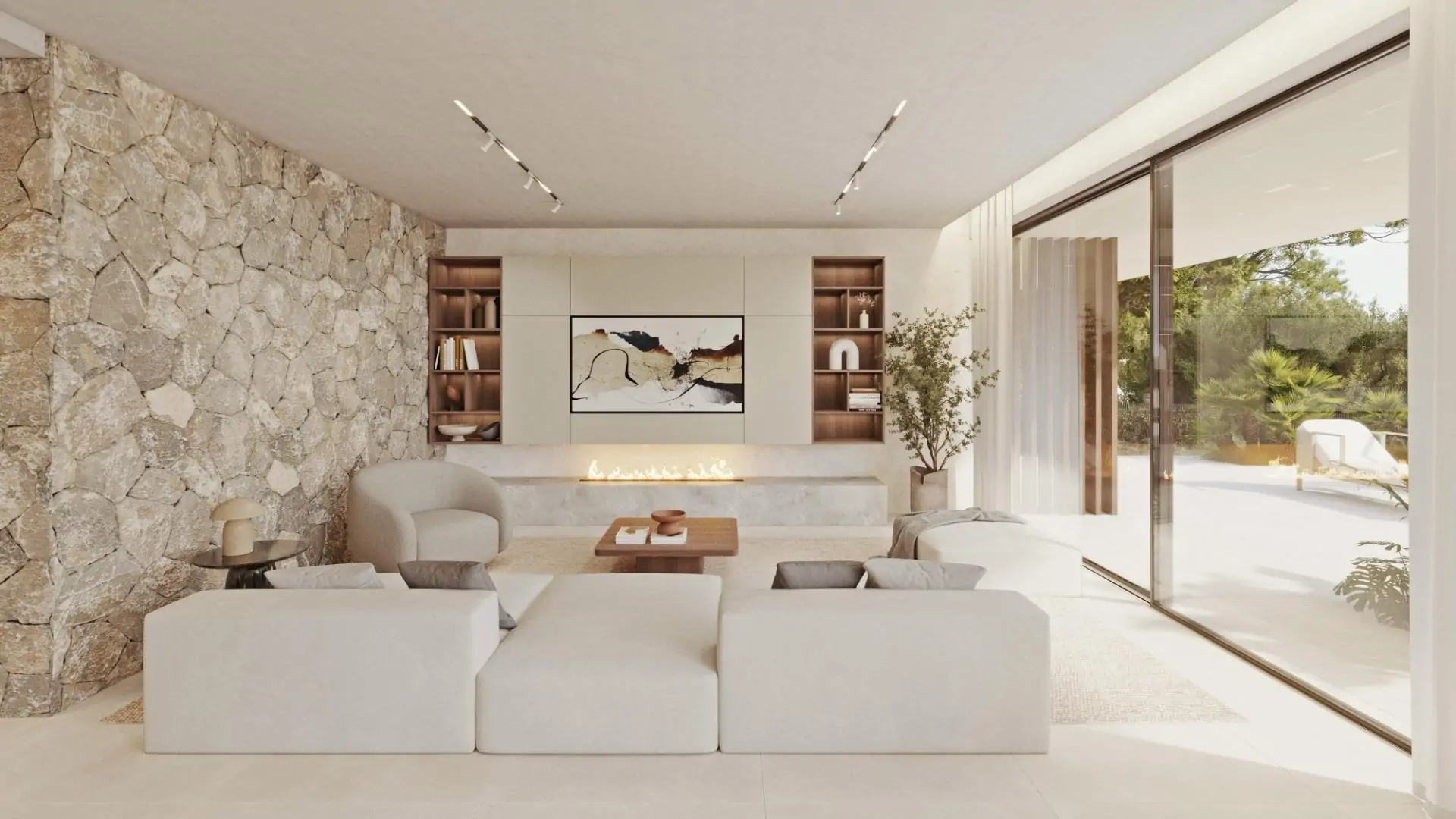 Exclusiva villa de obra nueva, minimalista y elegante en Sa Coma de Bunyola.