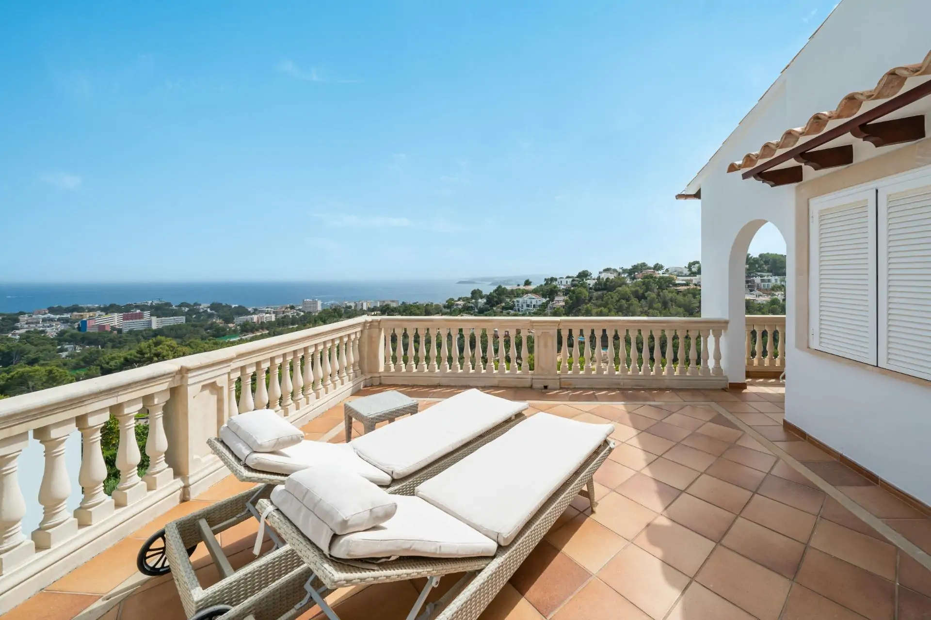 Villa en Costa d’en Blanes con impresionantes vistas al mar.