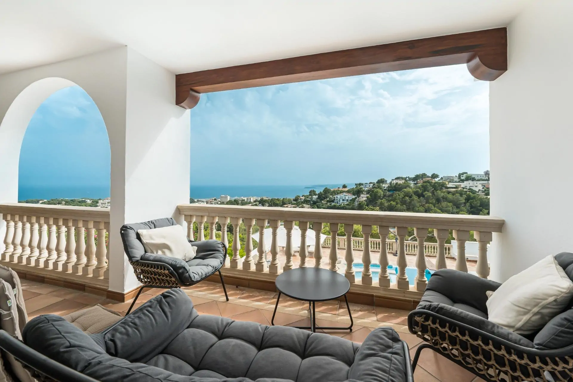 Villa en Costa d’en Blanes con impresionantes vistas al mar.