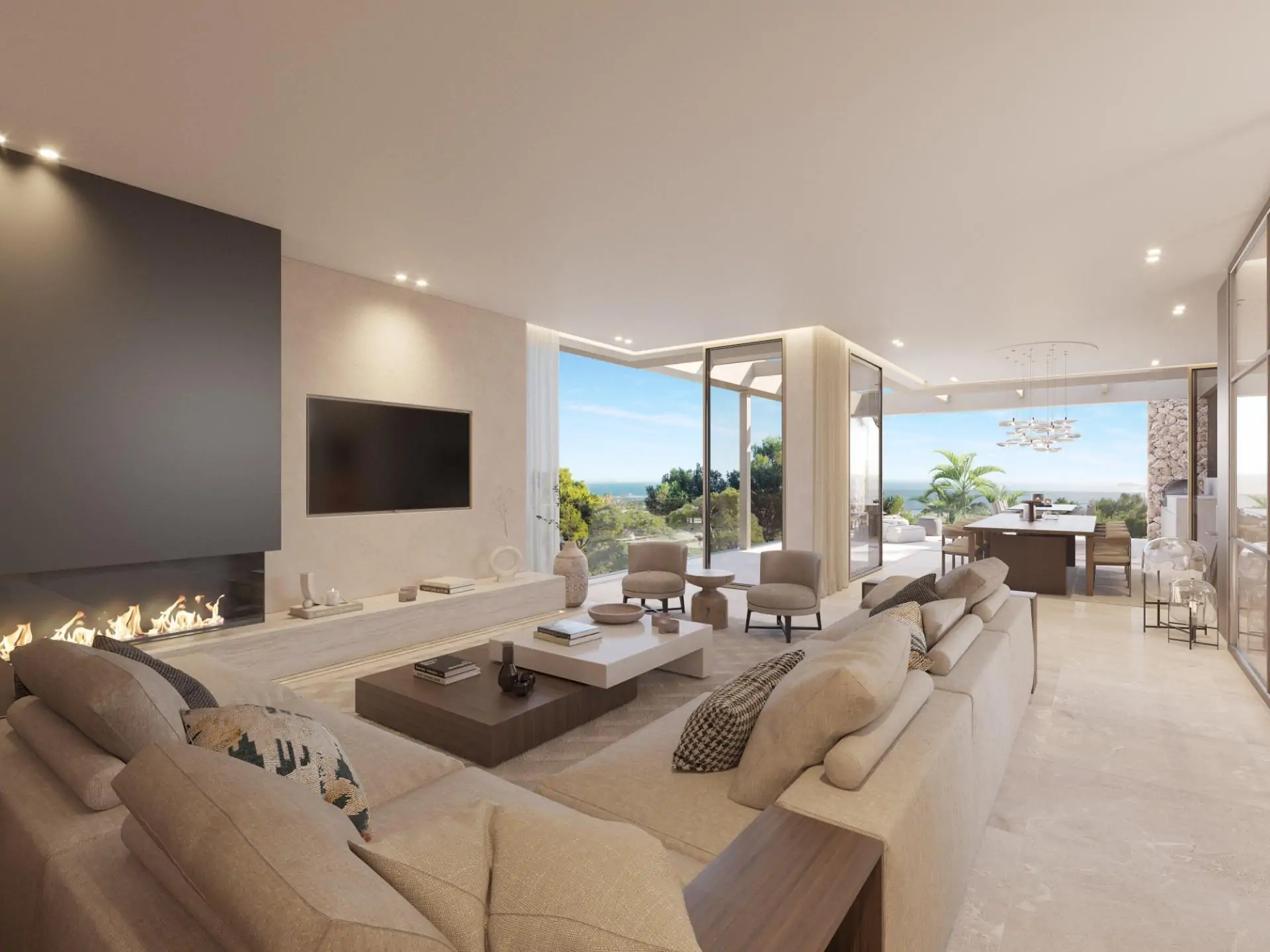 Magnifica villa de nueva construcci&oacute;n en Costa den Blanes con fant&aacute;sticas vistas  al mar.
