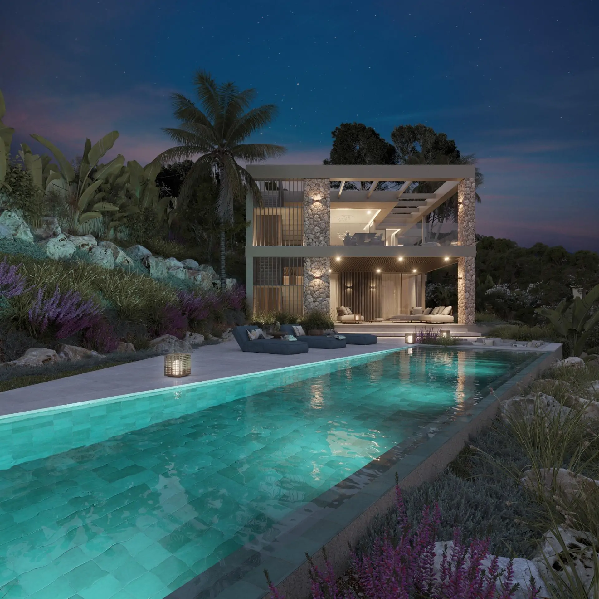 Magnifica villa de nueva construcci&oacute;n en Costa den Blanes con fant&aacute;sticas vistas  al mar.