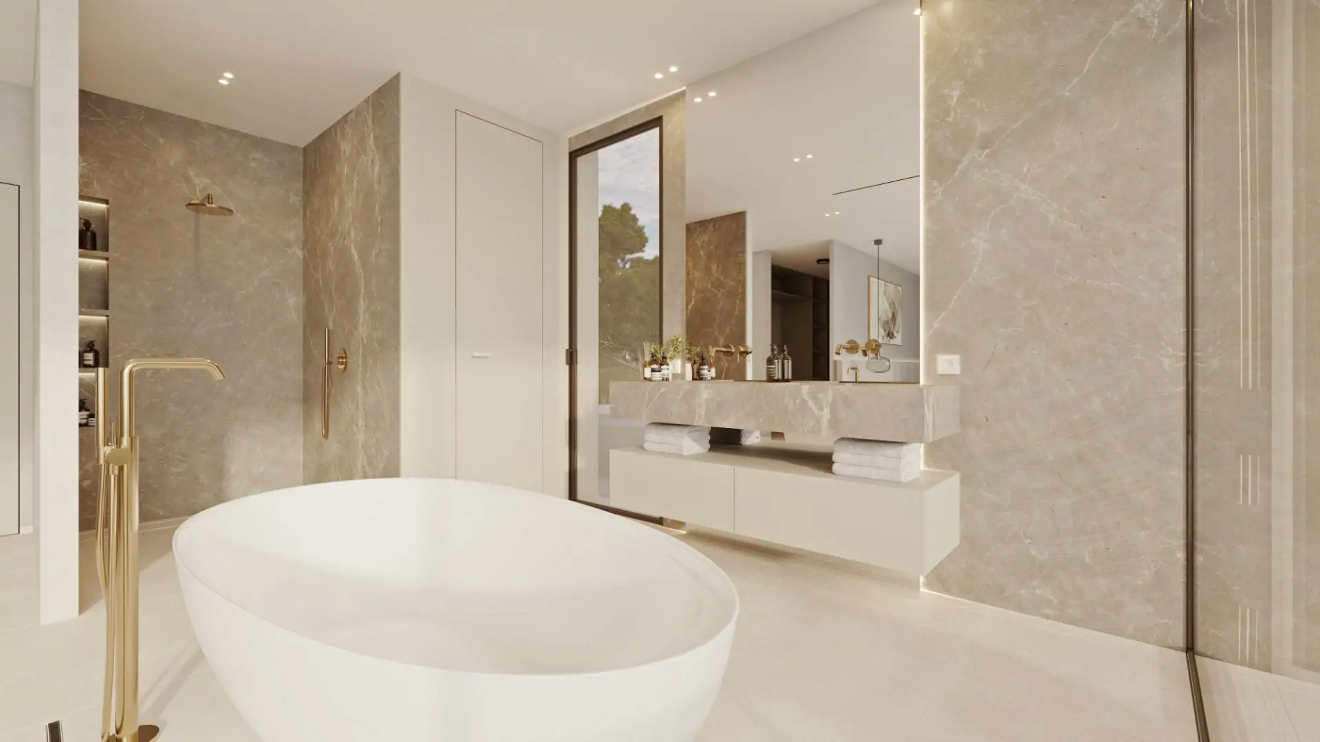 Exclusiva villa de obra nueva, minimalista y elegante en Sa Coma de Bunyola.