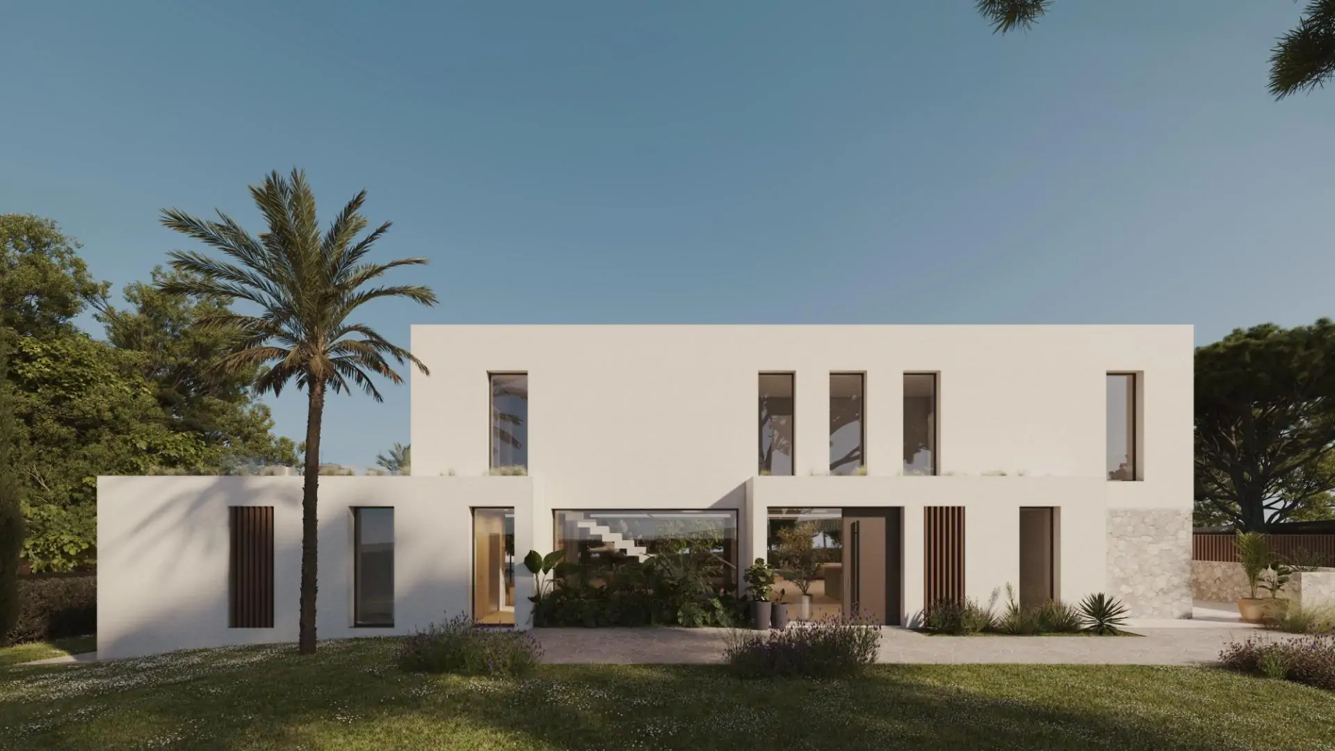 Exclusiva villa de obra nueva, minimalista y elegante en Sa Coma de Bunyola.