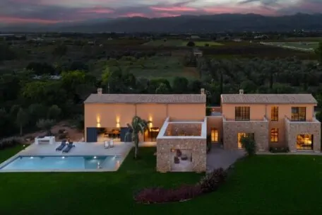 Elegant modern country house with Tramuntana views, pool and complete tranquility