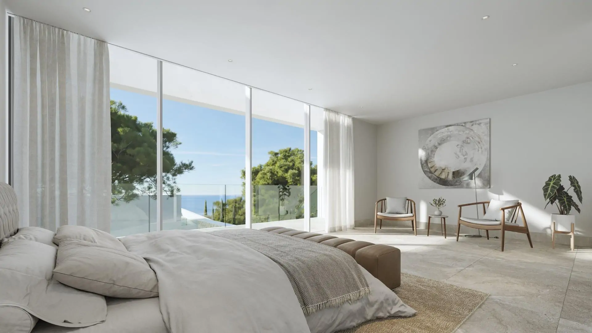 Fantástica propiedad de nueva construcción con vistas al mar en Solo de Mallorca