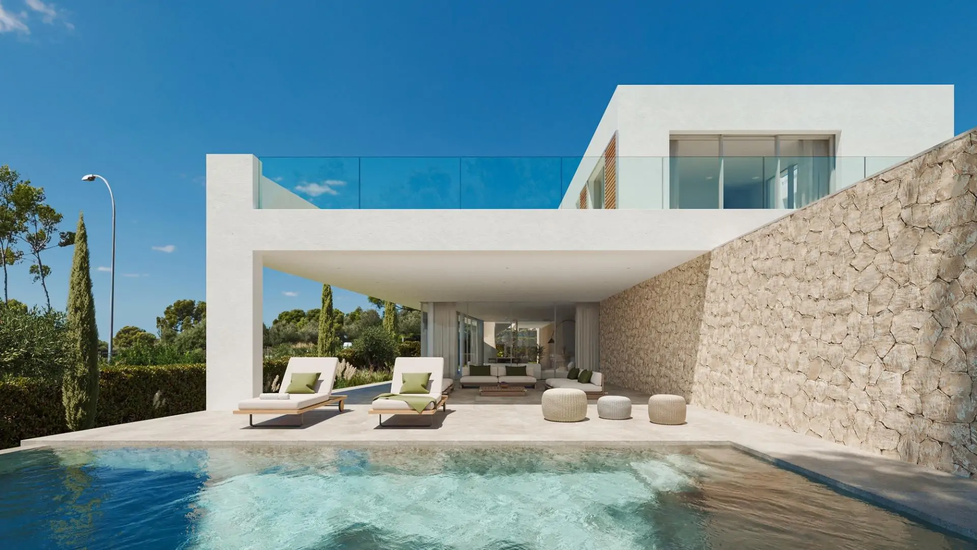 Fantástica propiedad de nueva construcción con vistas al mar en Solo de Mallorca