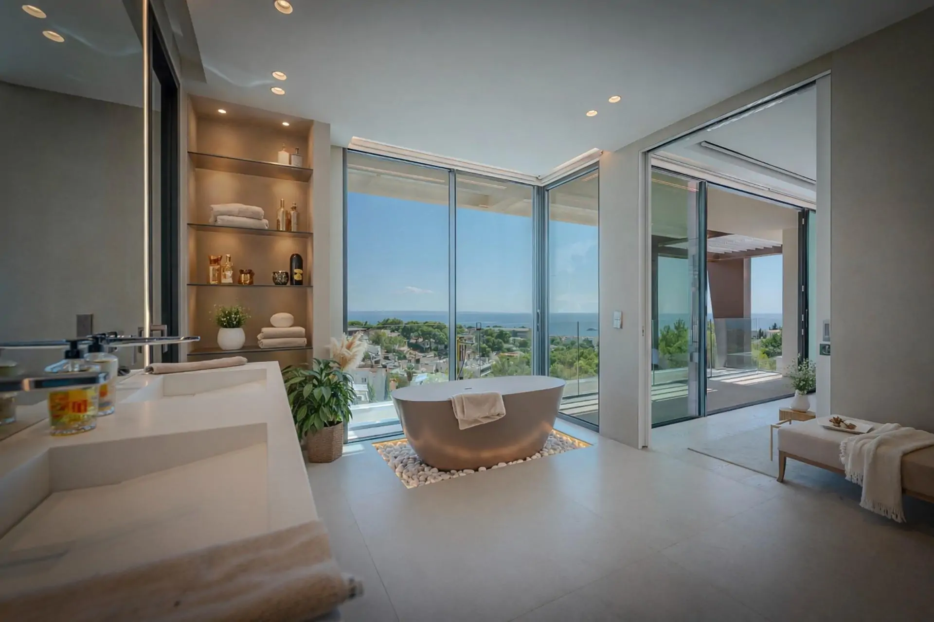 Villa contemporánea de lujo con vistas panorámicas al mar