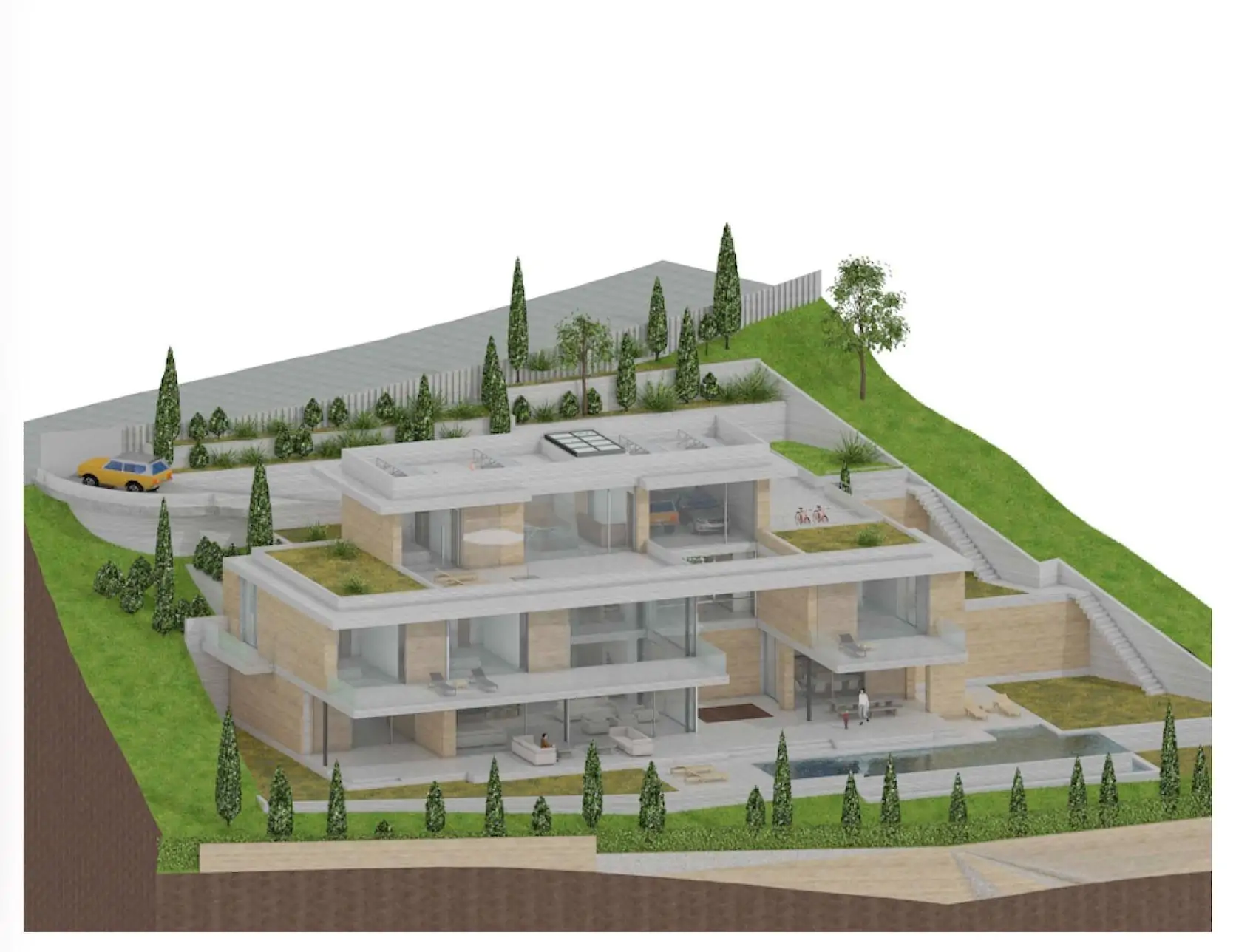 Solar en Son Vida con proyecto y licencia solicitada para villa de lujo