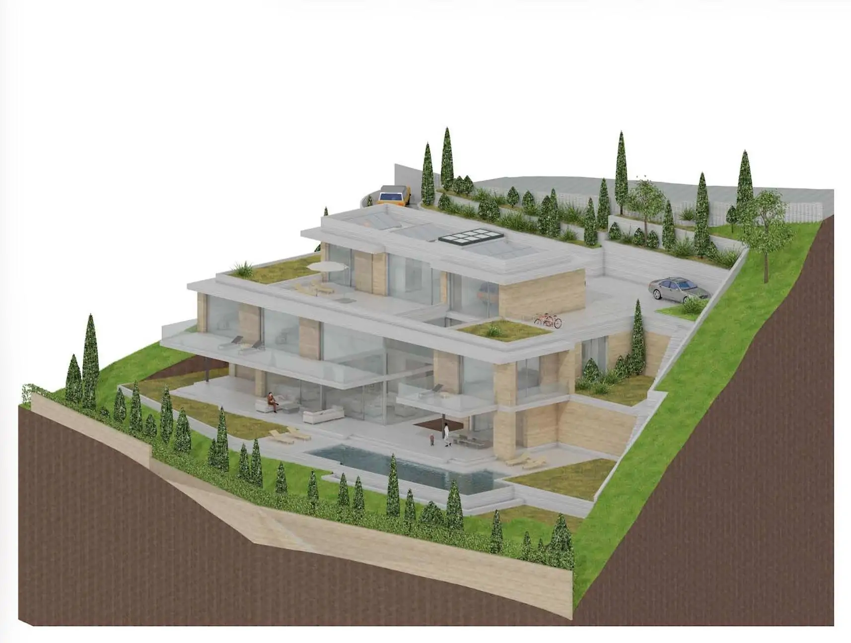 Solar en Son Vida con proyecto y licencia solicitada para villa de lujo