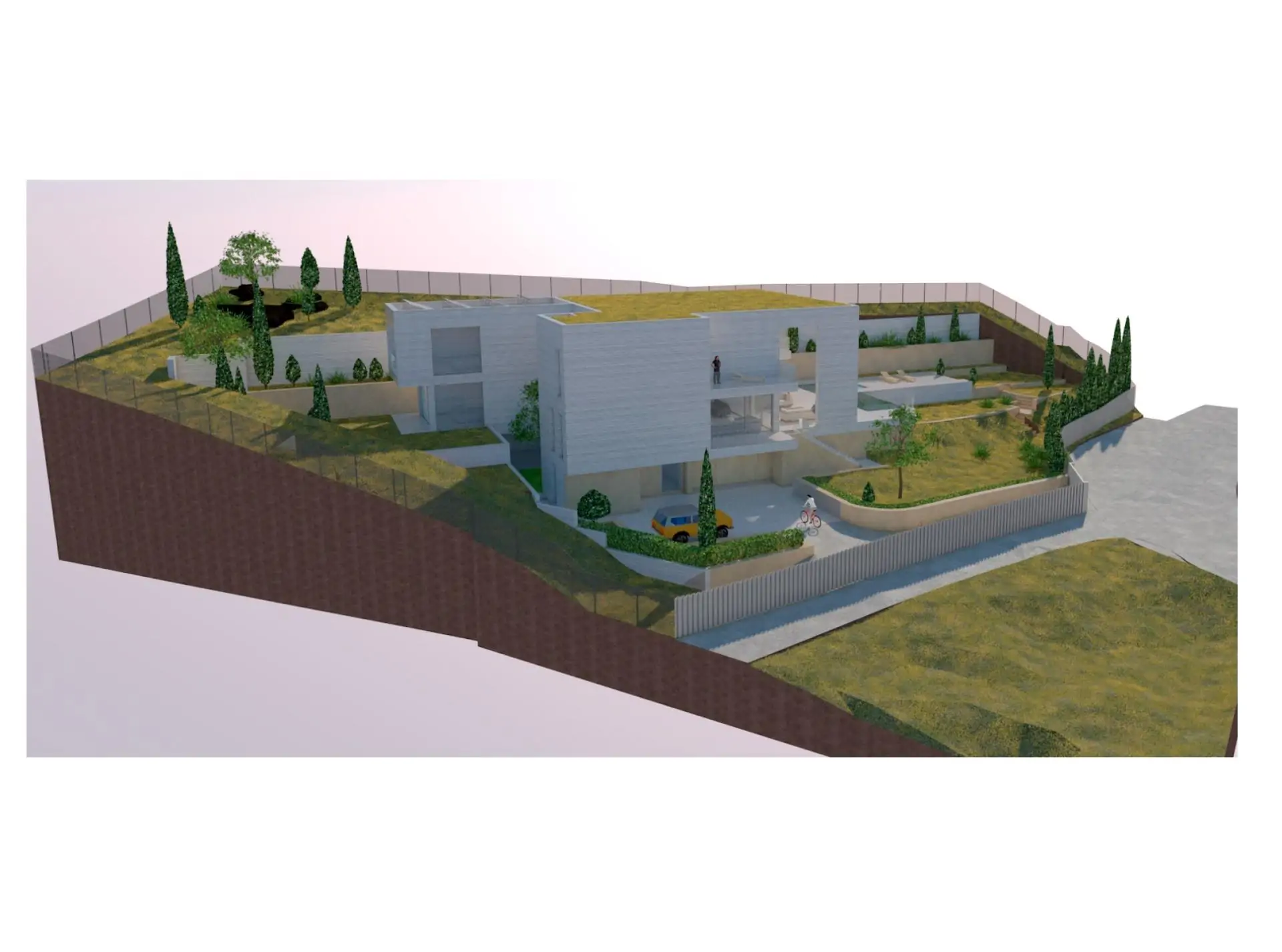 Solar en Son Vida con proyecto y licencia solicitada para villa de lujo