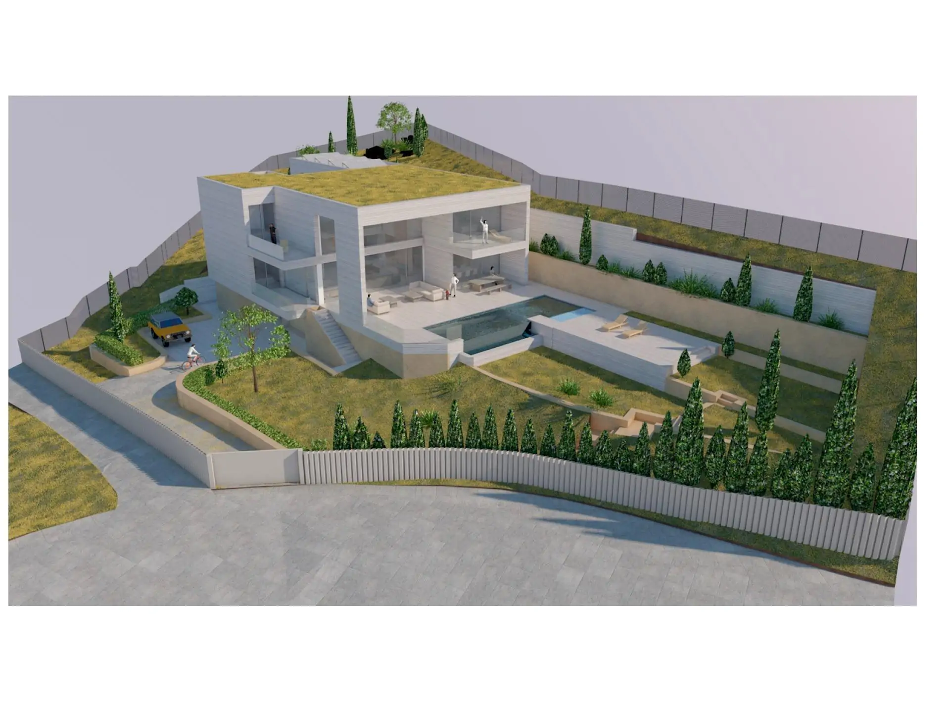 Solar en Son Vida con proyecto y licencia solicitada para villa de lujo