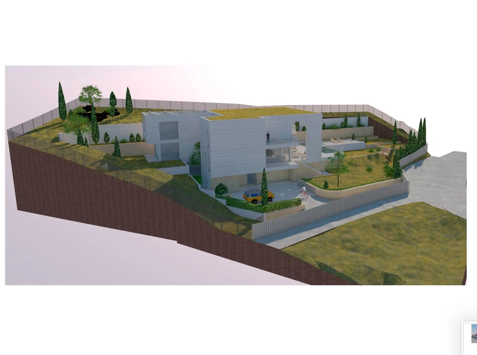 Solar en Son Vida con proyecto y licencia solicitada para villa de lujo