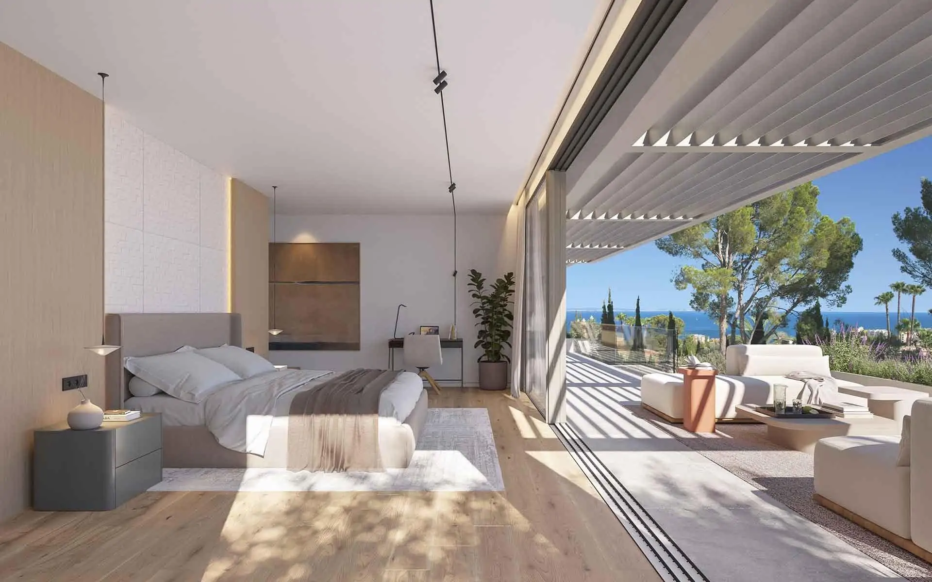 Villa de lujo en Cas Català con diseño sostenible y vistas al mar