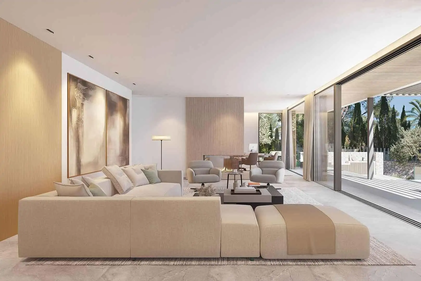 Villa de lujo en Cas Català con diseño sostenible y vistas al mar