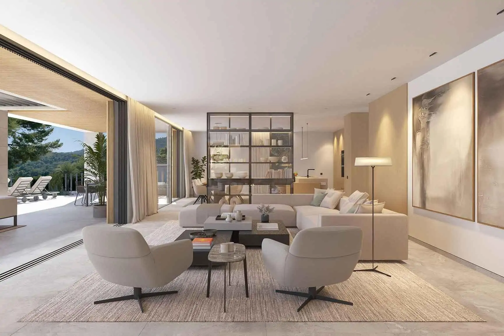 Villa de lujo en Cas Català con diseño sostenible y vistas al mar