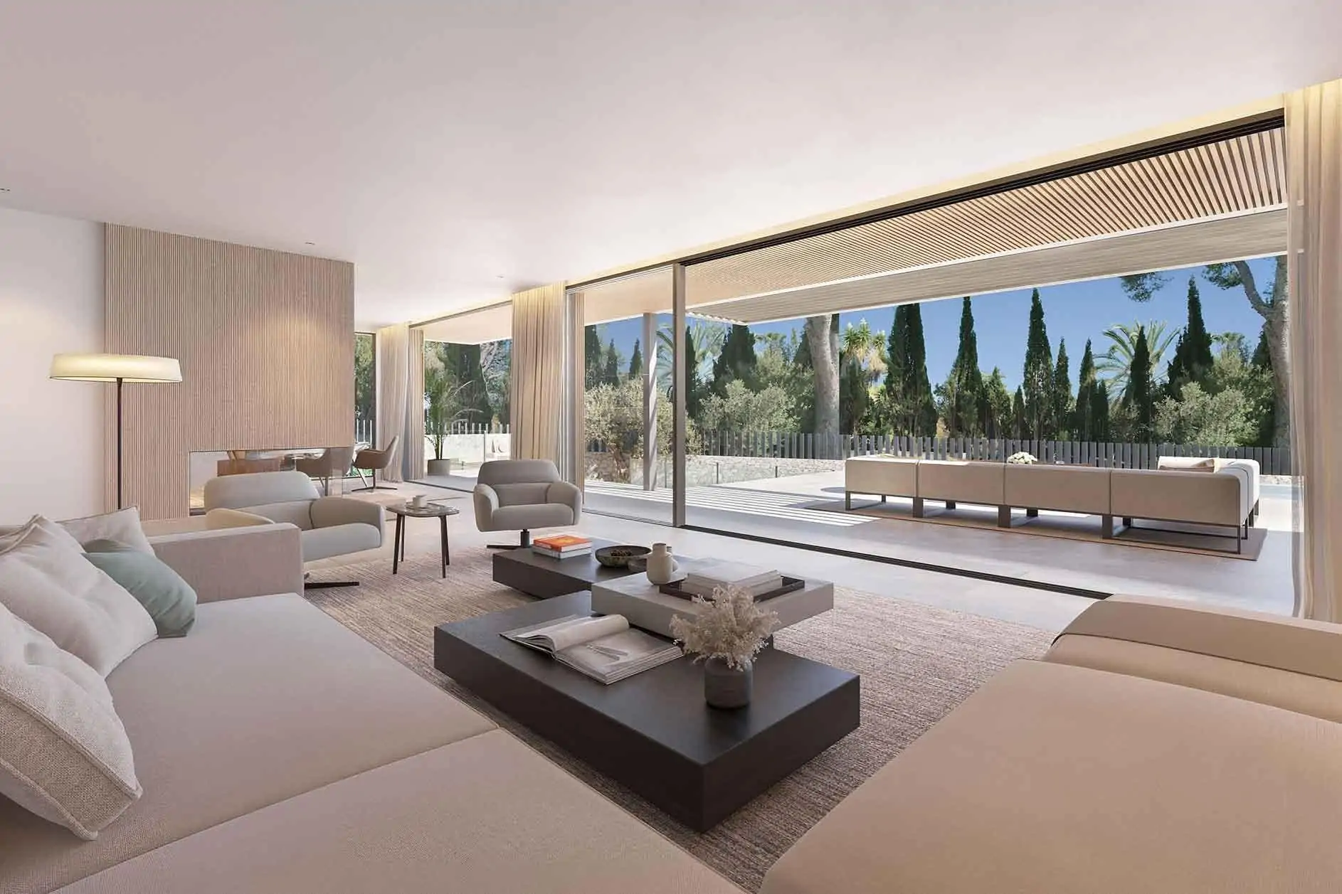 Villa de lujo en Cas Català con diseño sostenible y vistas al mar