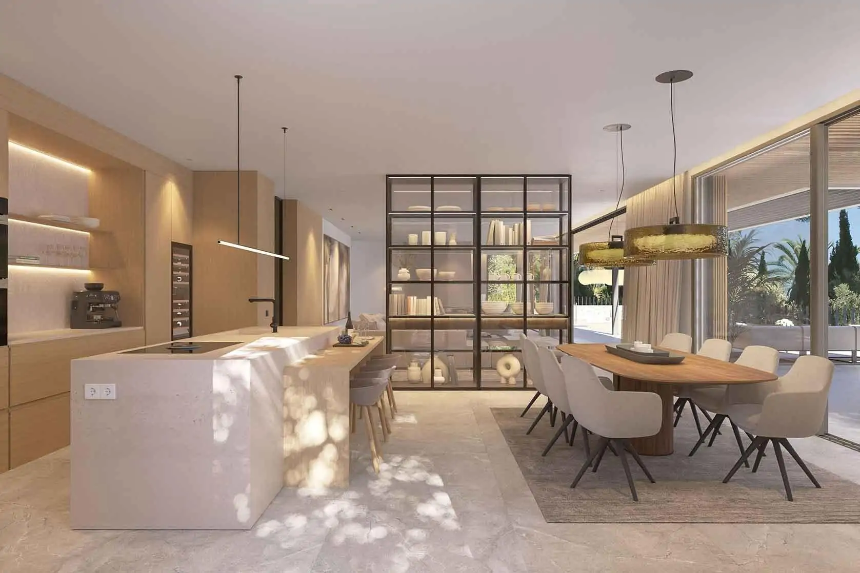 Villa de lujo en Cas Català con diseño sostenible y vistas al mar