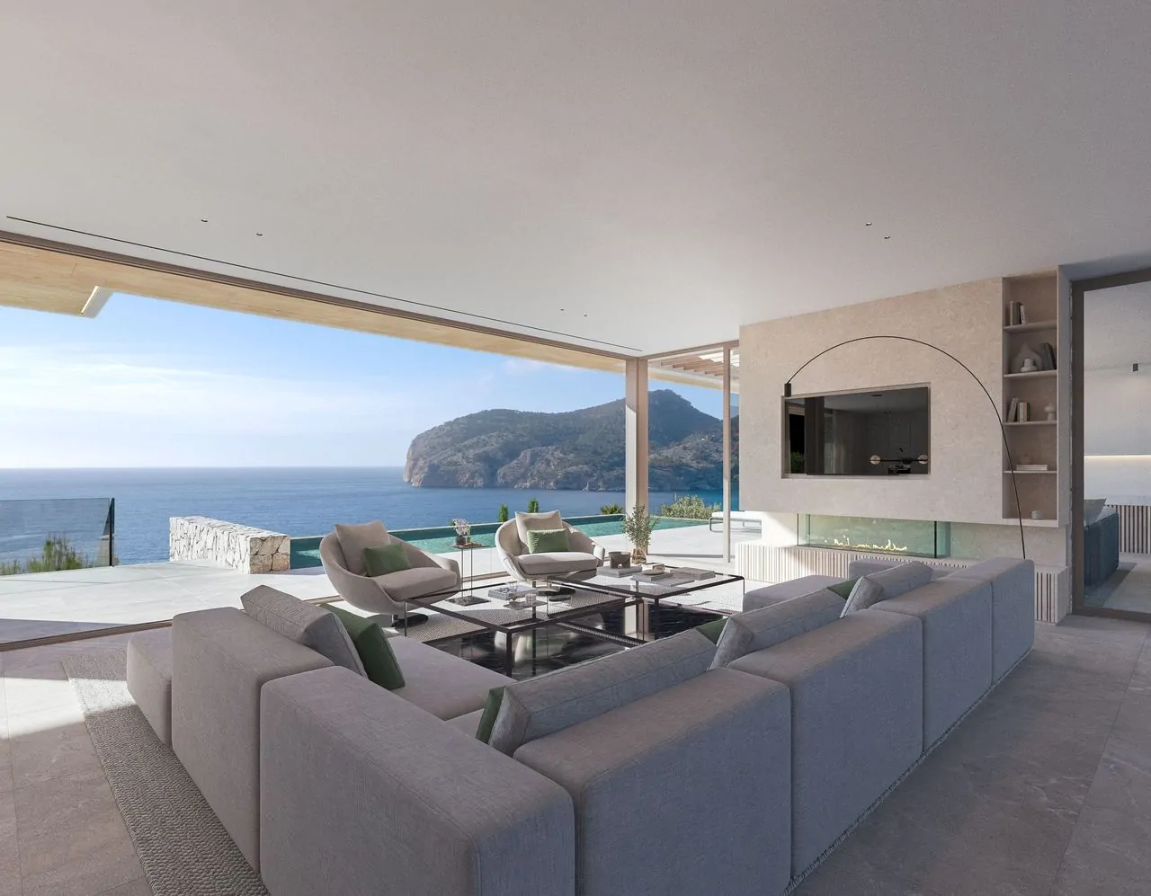 Exclusiva villa de nueva construcci&oacute;n con vistas panor&aacute;micas al mar