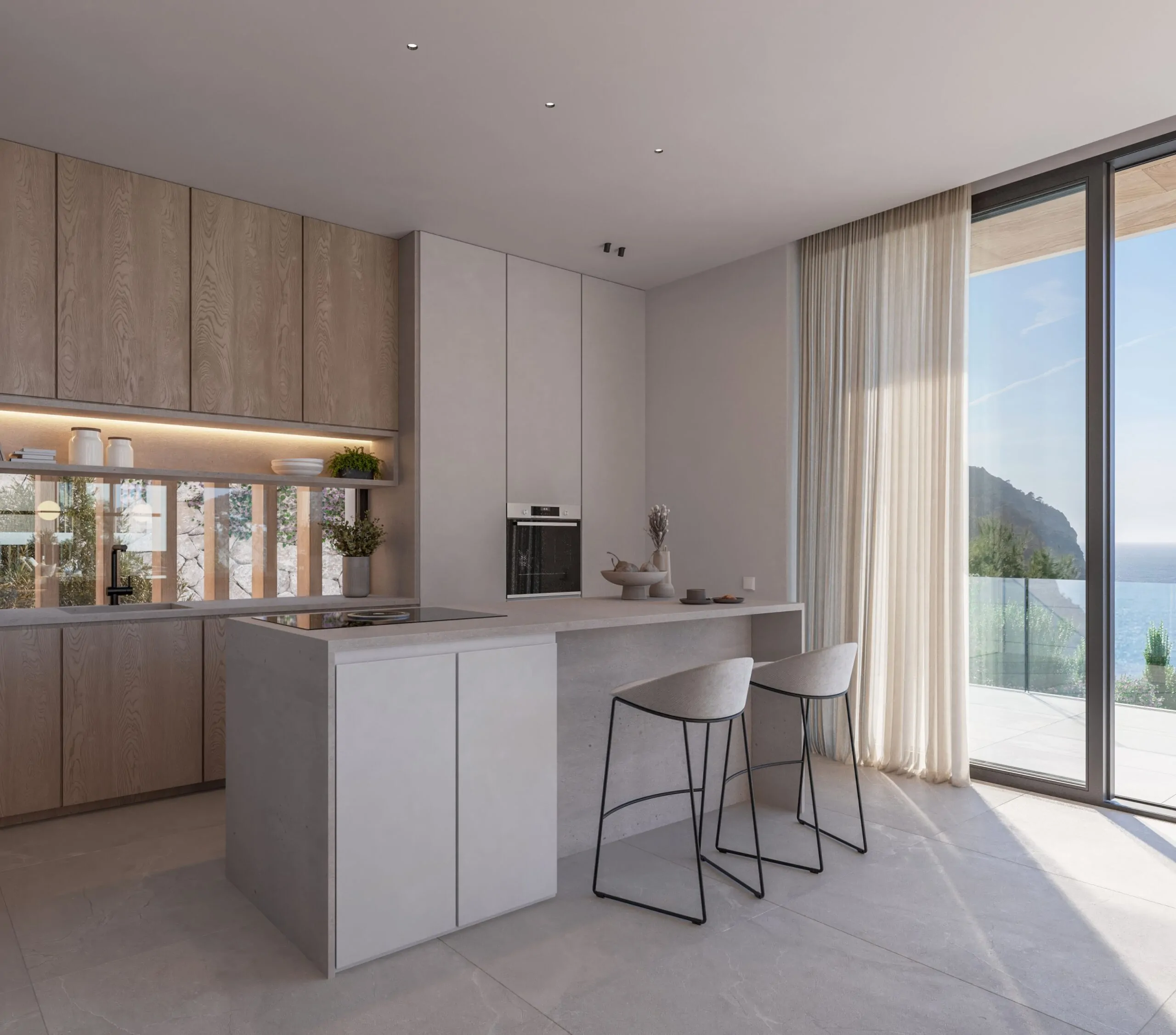 Exclusiva villa de nueva construcci&oacute;n con vistas panor&aacute;micas al mar