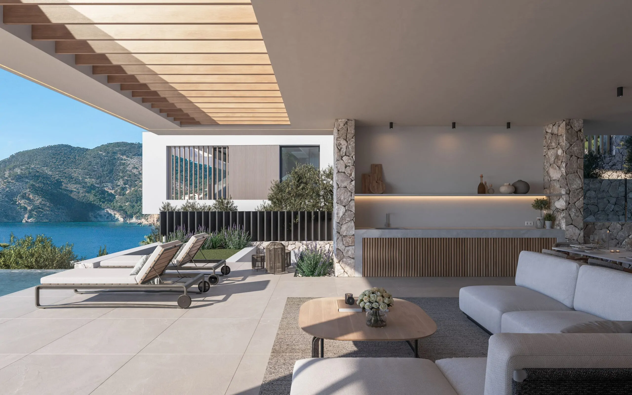 Exclusiva villa de nueva construcci&oacute;n con vistas panor&aacute;micas al mar