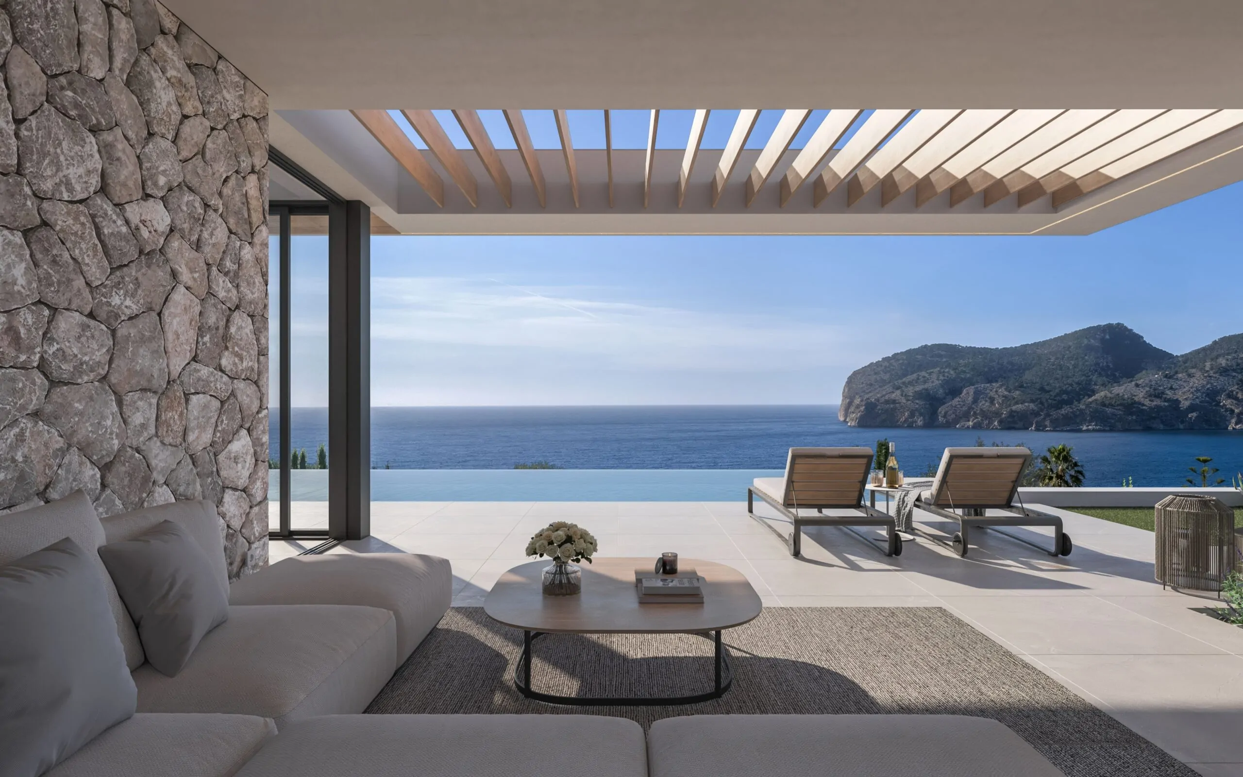 Exclusiva villa de nueva construcci&oacute;n con vistas panor&aacute;micas al mar