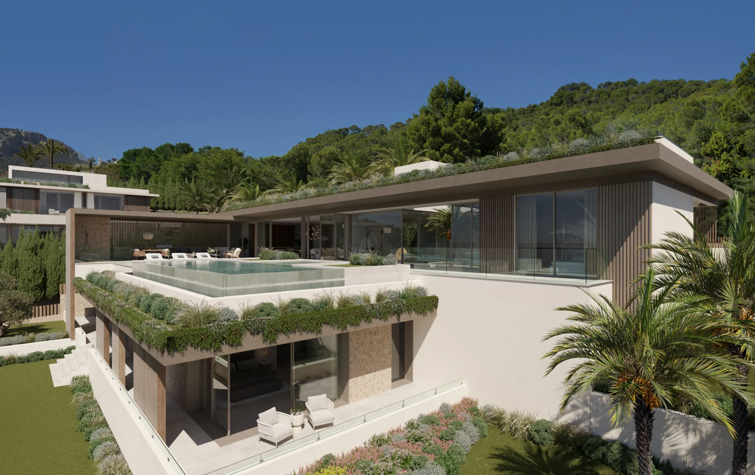 Parcela con vistas al mar y propuesta de villa contemporánea
