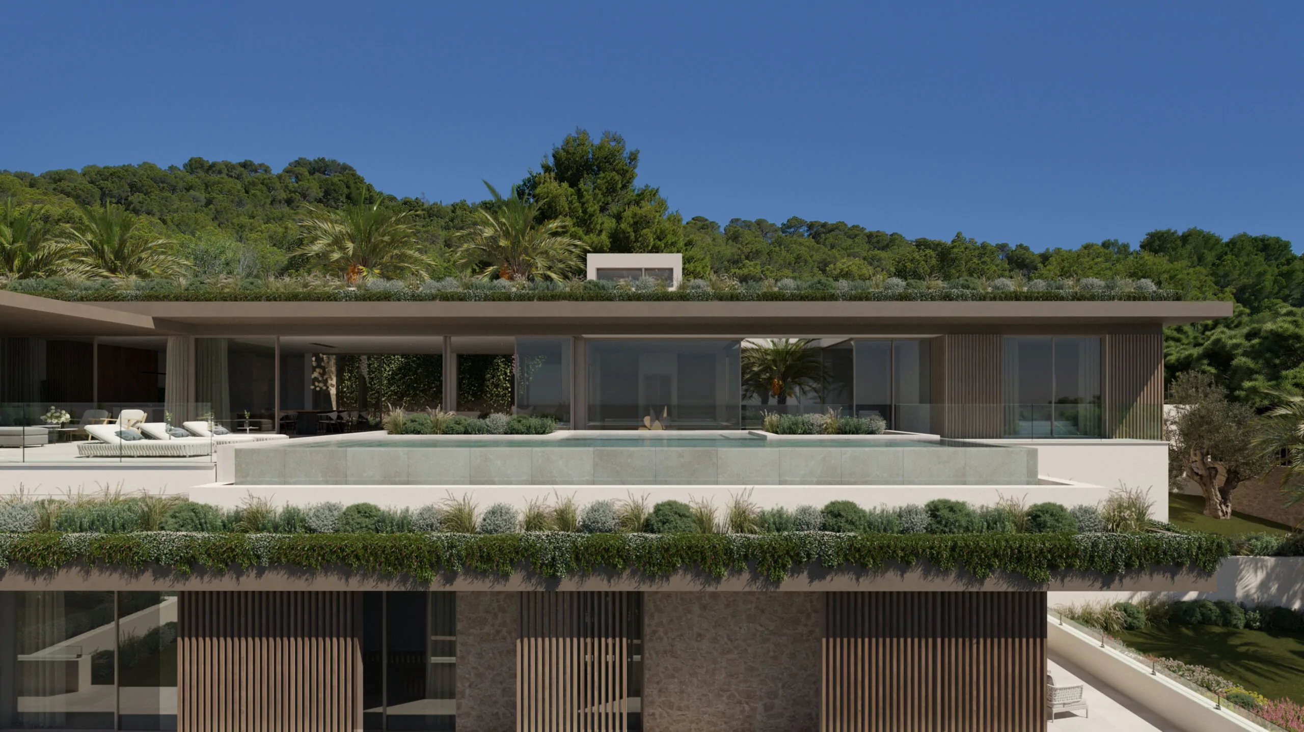 Parcela con vistas al mar y propuesta de villa contemporánea