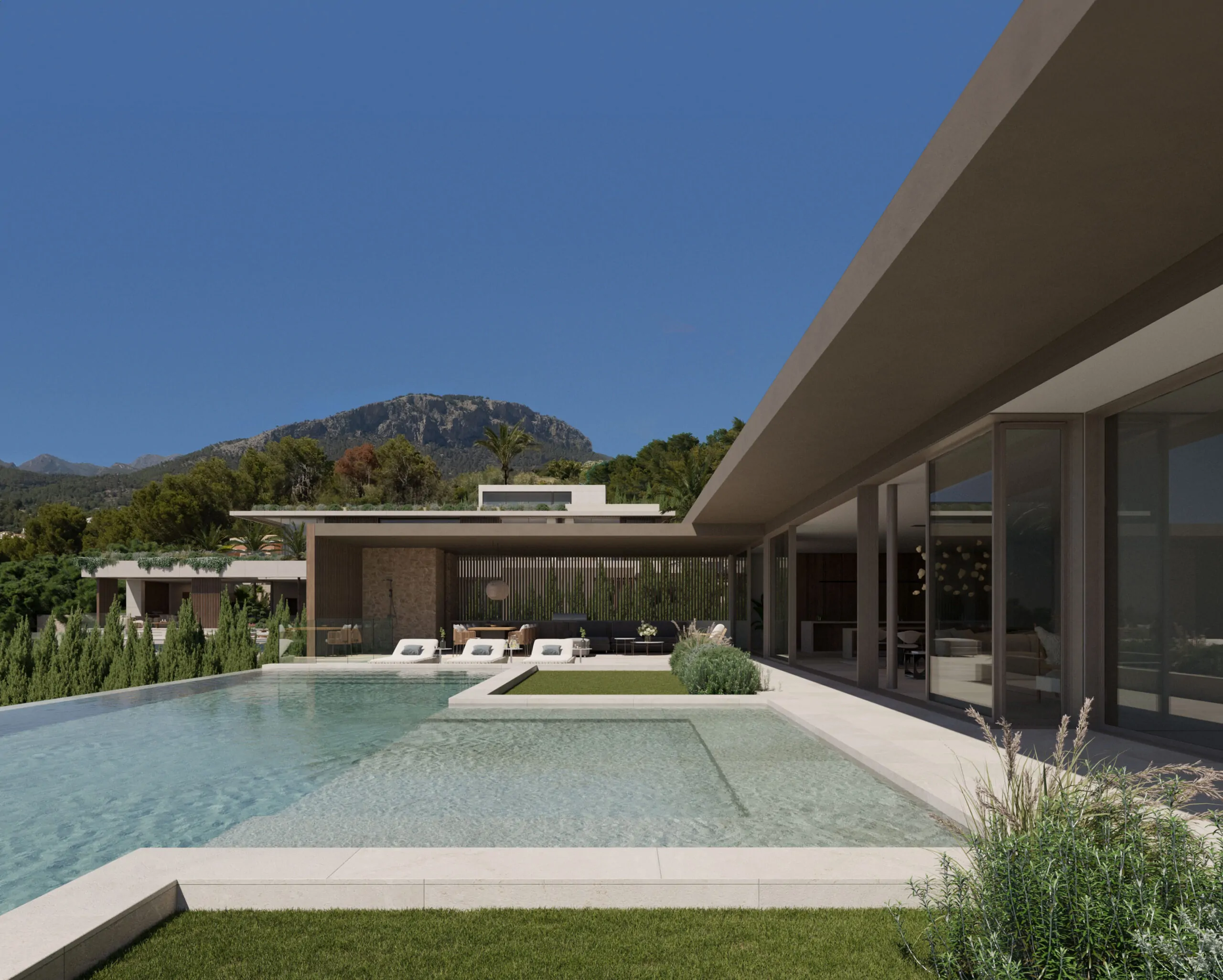 Parcela con vistas al mar y propuesta de villa contemporánea