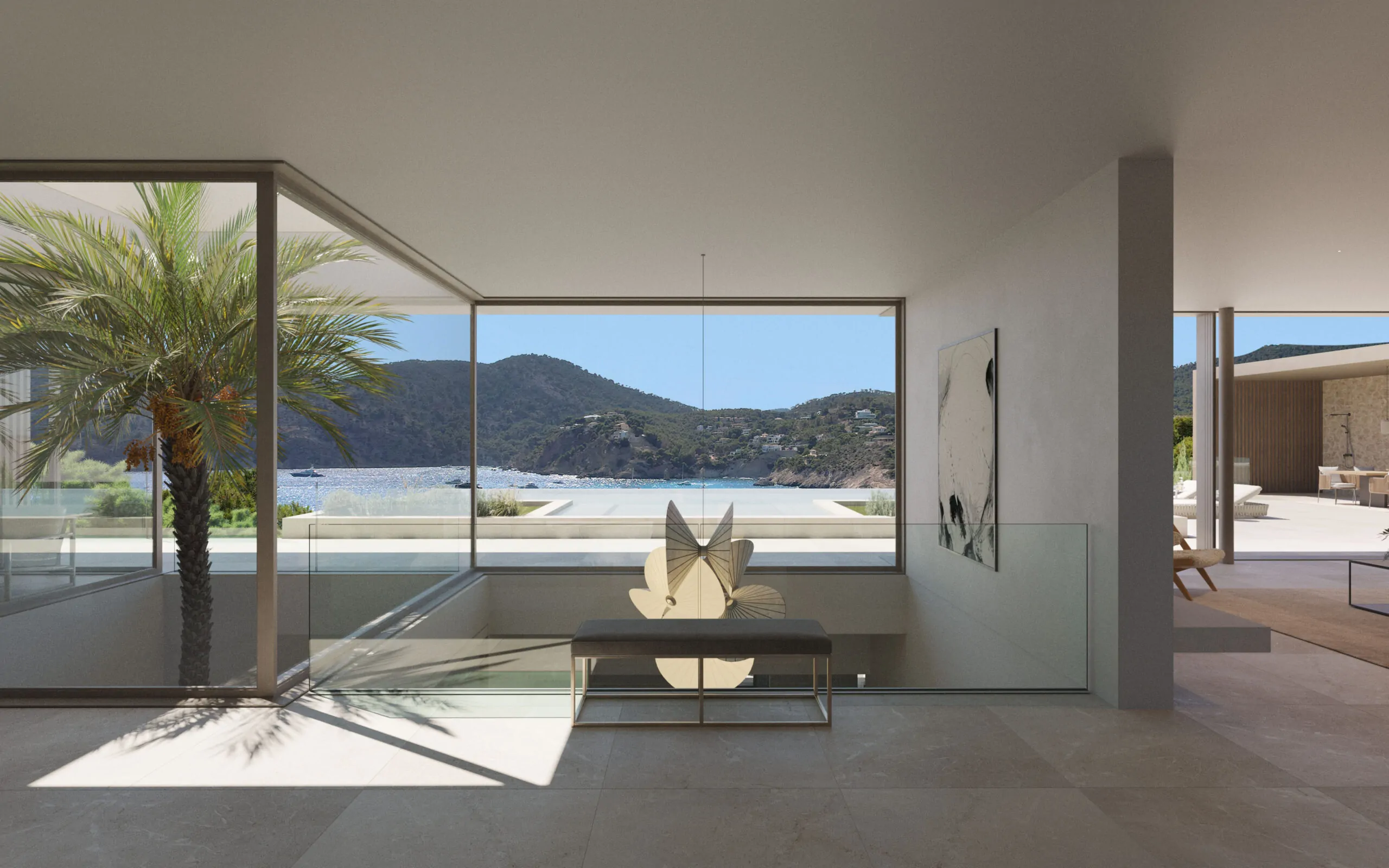 Parcela con vistas al mar y propuesta de villa contemporánea