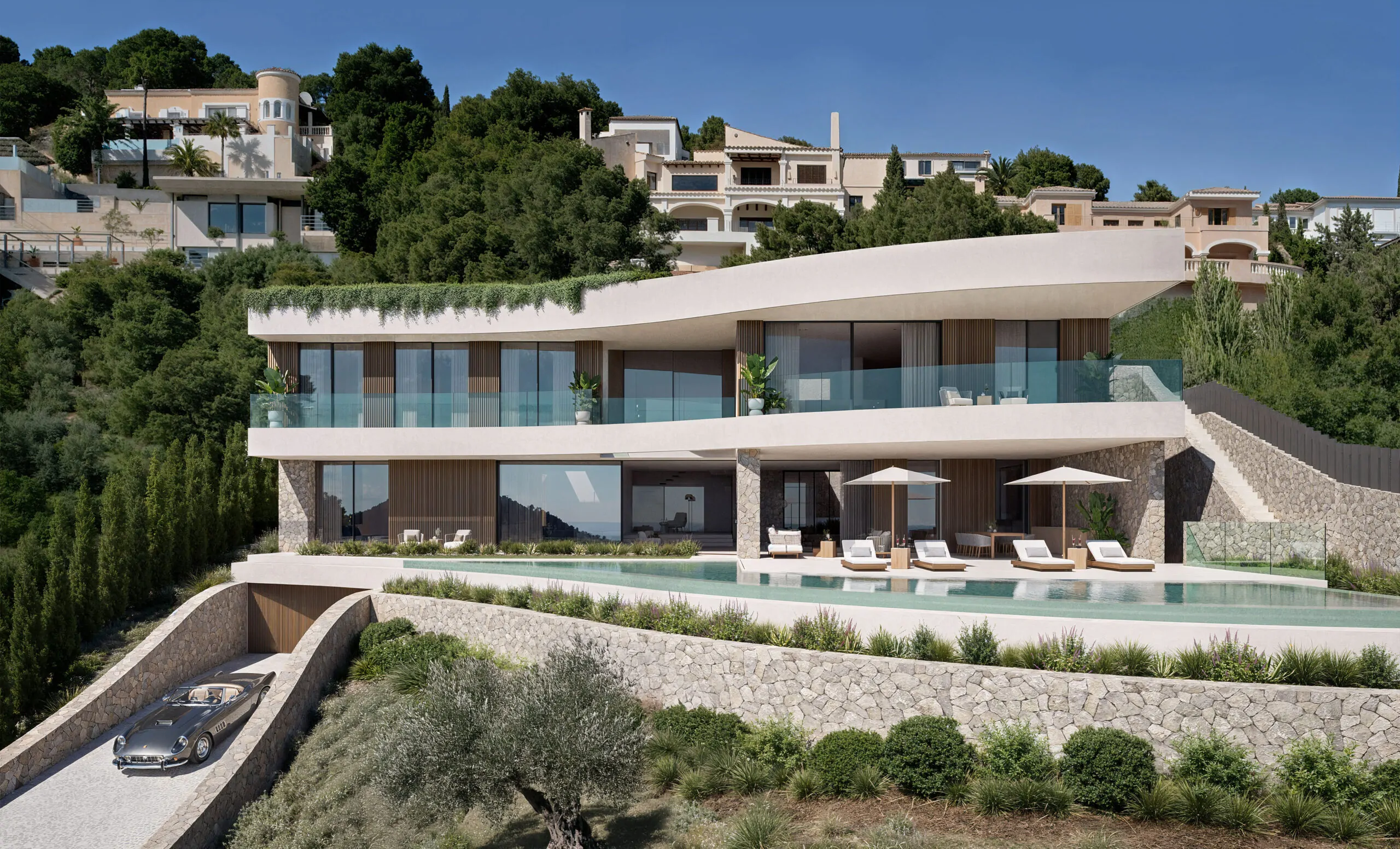 Proyecto de villa con vistas al mar en Puerto de Andratx